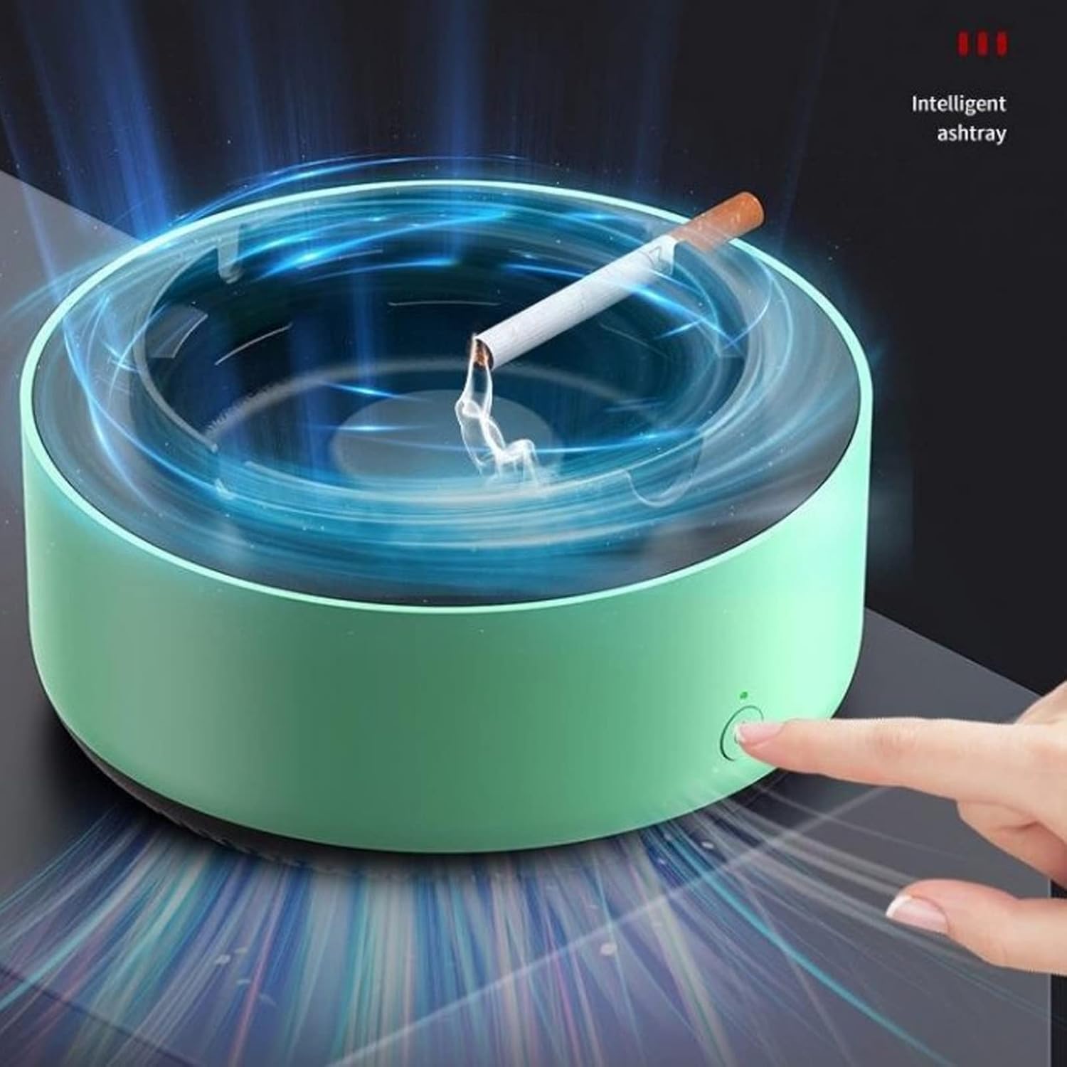 360 Surround Suction 2 In 1 Air Purifier Ashtrays For Cigarettes Indoor Outdoor,Home Car Office,Noise Reduction Design